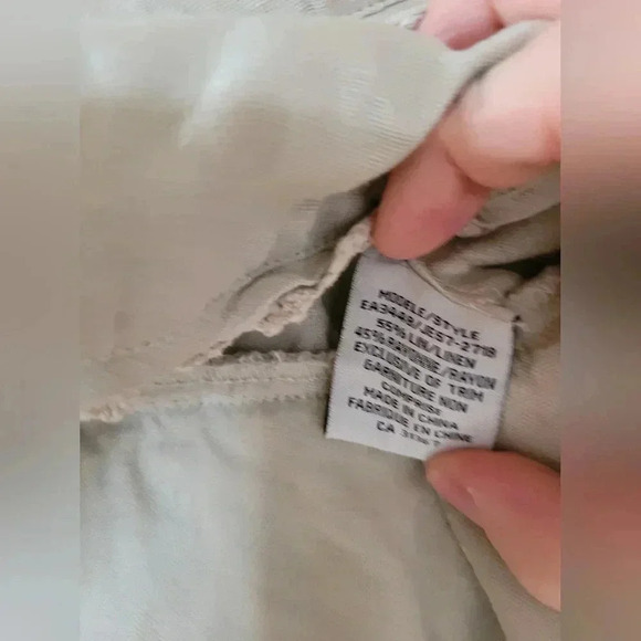 Jessica | Gorgeous Linen & Rayon Jacket in Cream, Size S - Picture 4 of 5